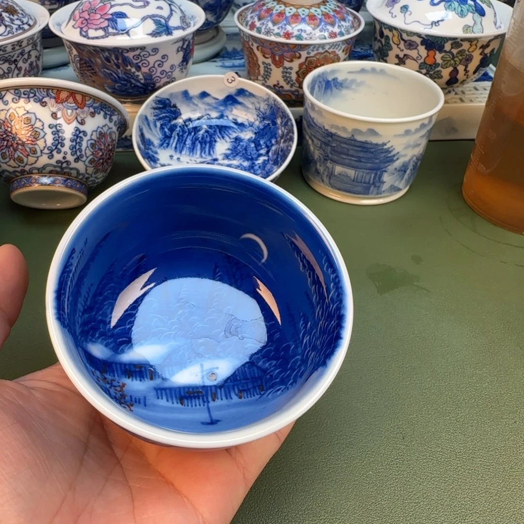 纯手工纯手绘茶具石头27