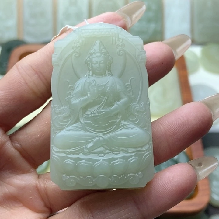 和田玉颈饰未镶嵌熏***熏