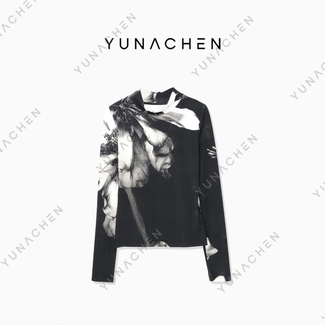 【风花】 时尚气质轻奢百搭水墨重工款上衣01-999-M23QN27A
