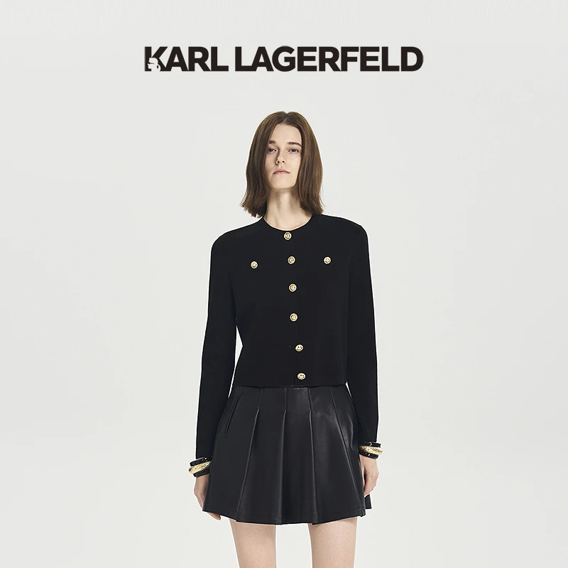【丽公主专属】KARLLAGERFELD秋季新款针织开衫M26E2204