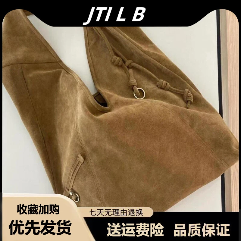 秋冬新款包包韩系小众百搭绒面单肩包大容量通勤大方简约女包