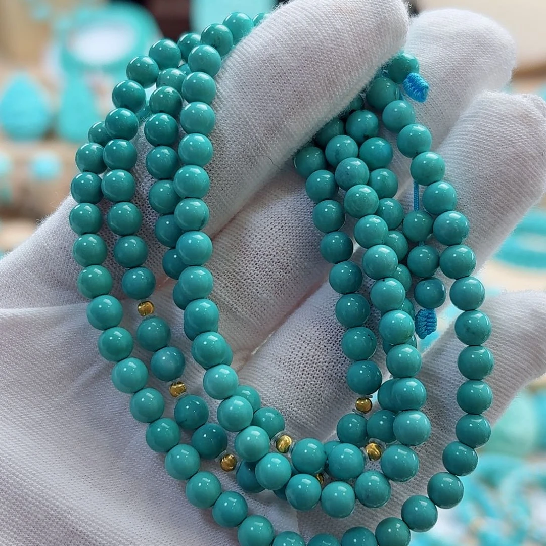 绿松石18K金镶嵌珠宝奇石5