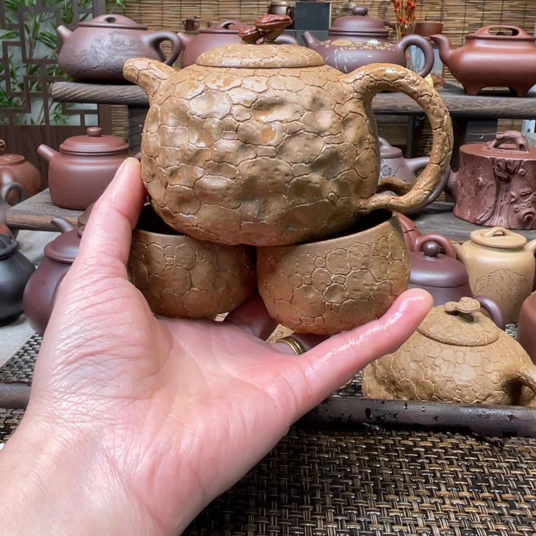 紫砂茶壶宜兴原矿紫砂手工制280