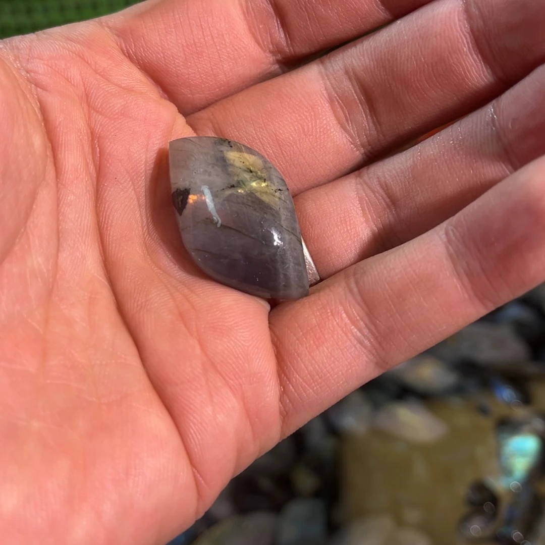 拉长石吊坠未镶嵌T****咕