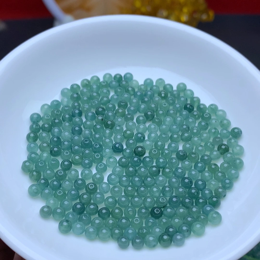 【闪购商品】翡翠手链未镶嵌卡4冰蓝水30个