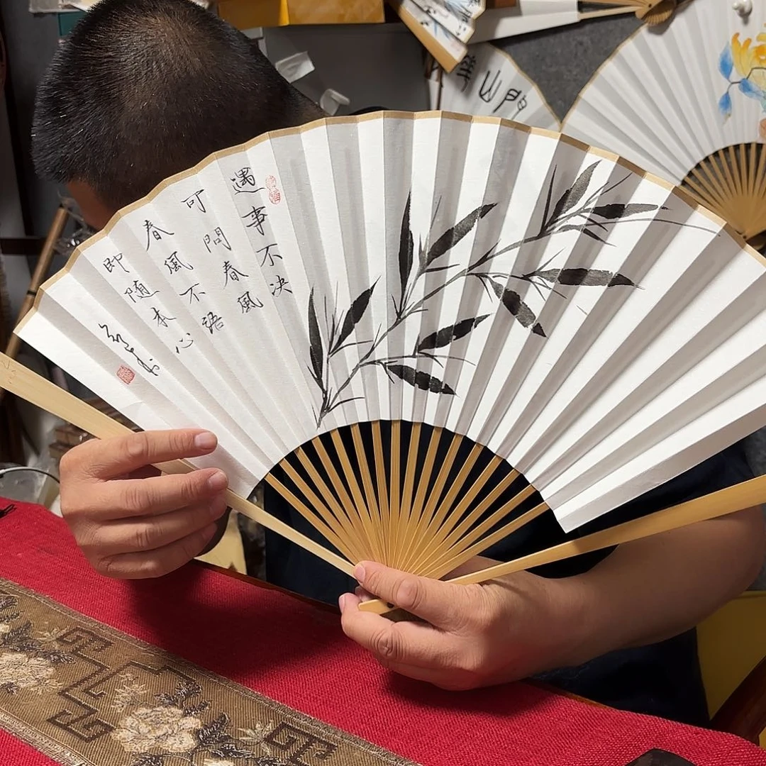 书法手写手绘作品9.5寸玉竹剑来