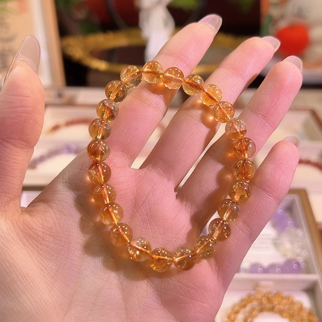 水晶手链未镶嵌黄塔晶