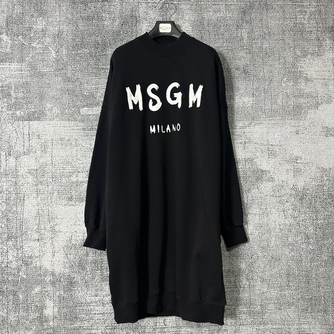 99新 MSGM  长袖卫衣连衣裙 S码 40017