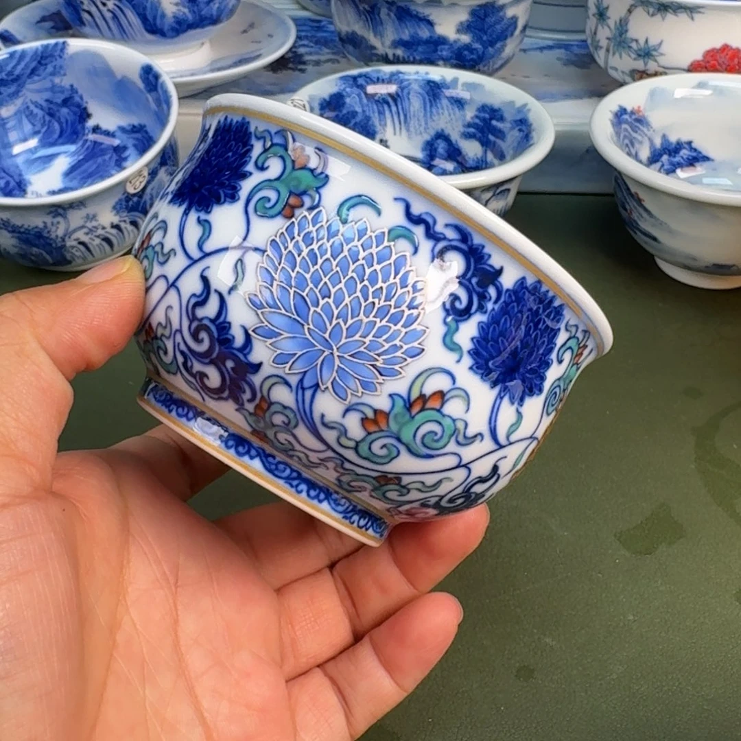 陶瓷景德镇纯手绘茶具圆圆231