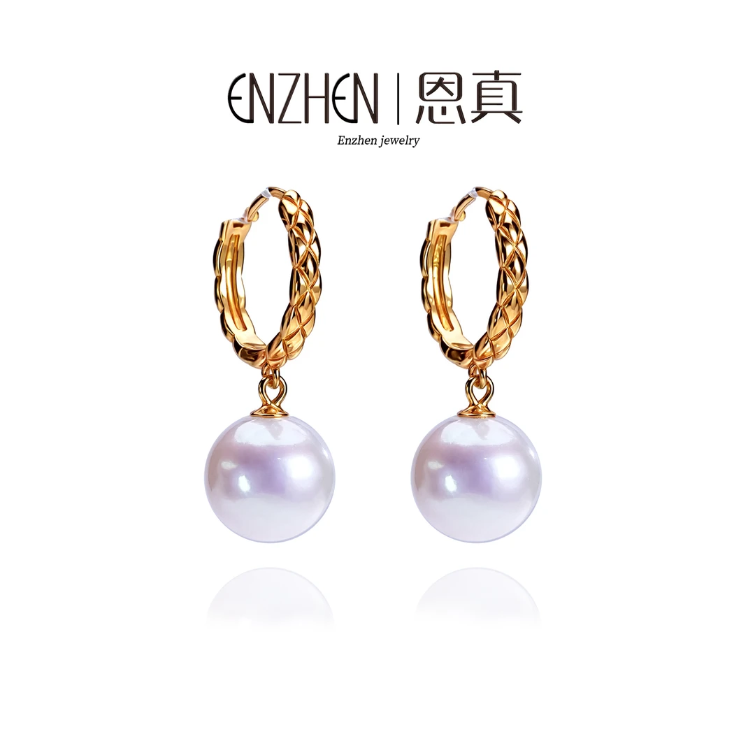 【小香风】10-11mm淡水珍珠灵动款银S925耳扣耳饰-多样性发一