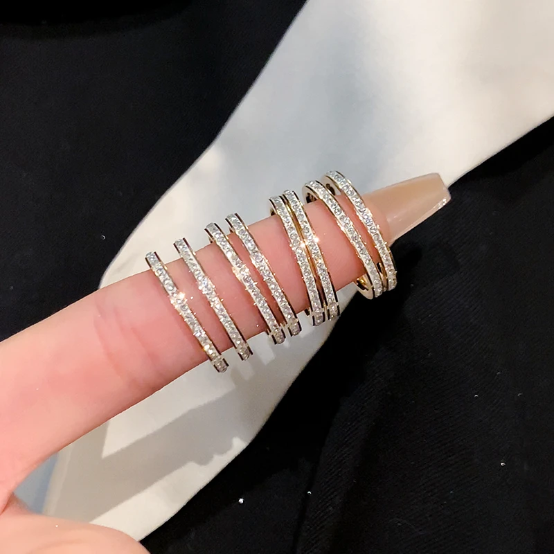 钛钢戒指 波光粼粼素圈戒指女轻奢高级感闺蜜戒指女小众食指指环