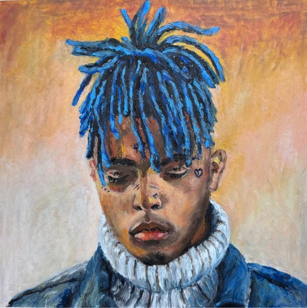 XXXTENTACION*油画棒人物作品