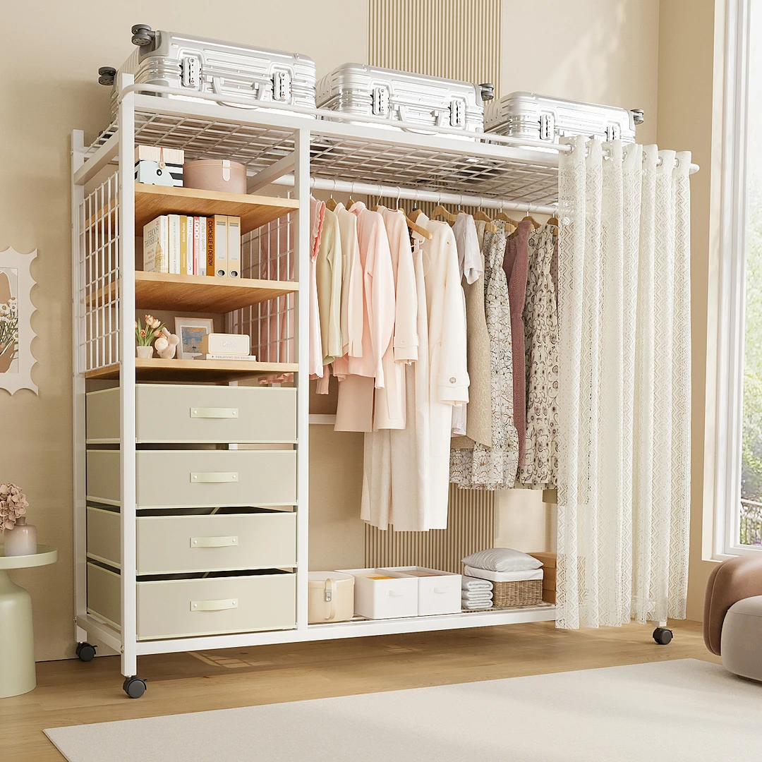 衣帽架落地式卧室衣柜衣架落地挂衣架家用衣服架结实耐用挂衣架