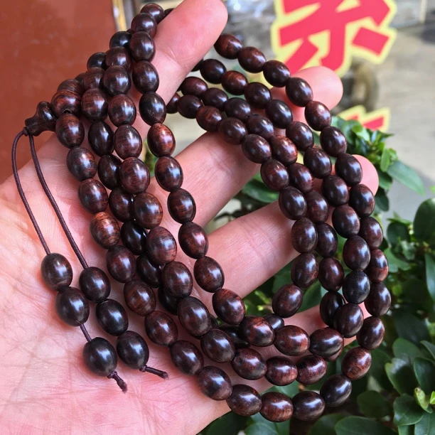海南黄花梨 米珠形状 佛串108颗