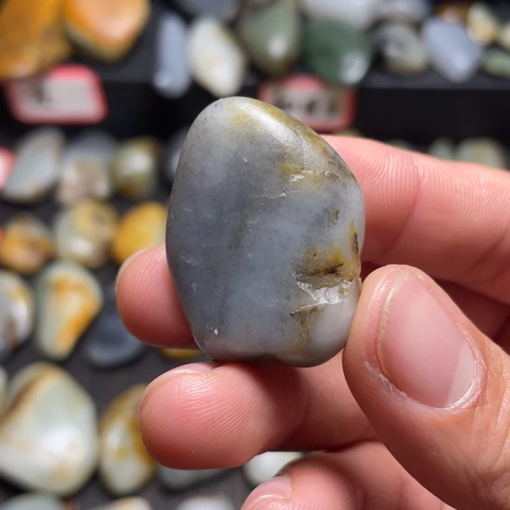 和田玉未镶嵌挂件75