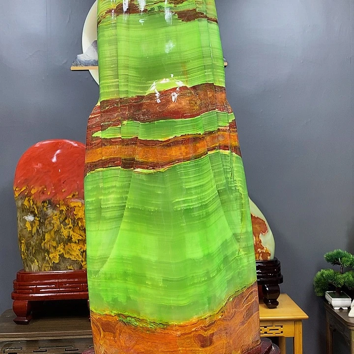 石材靠山摆件家居装饰