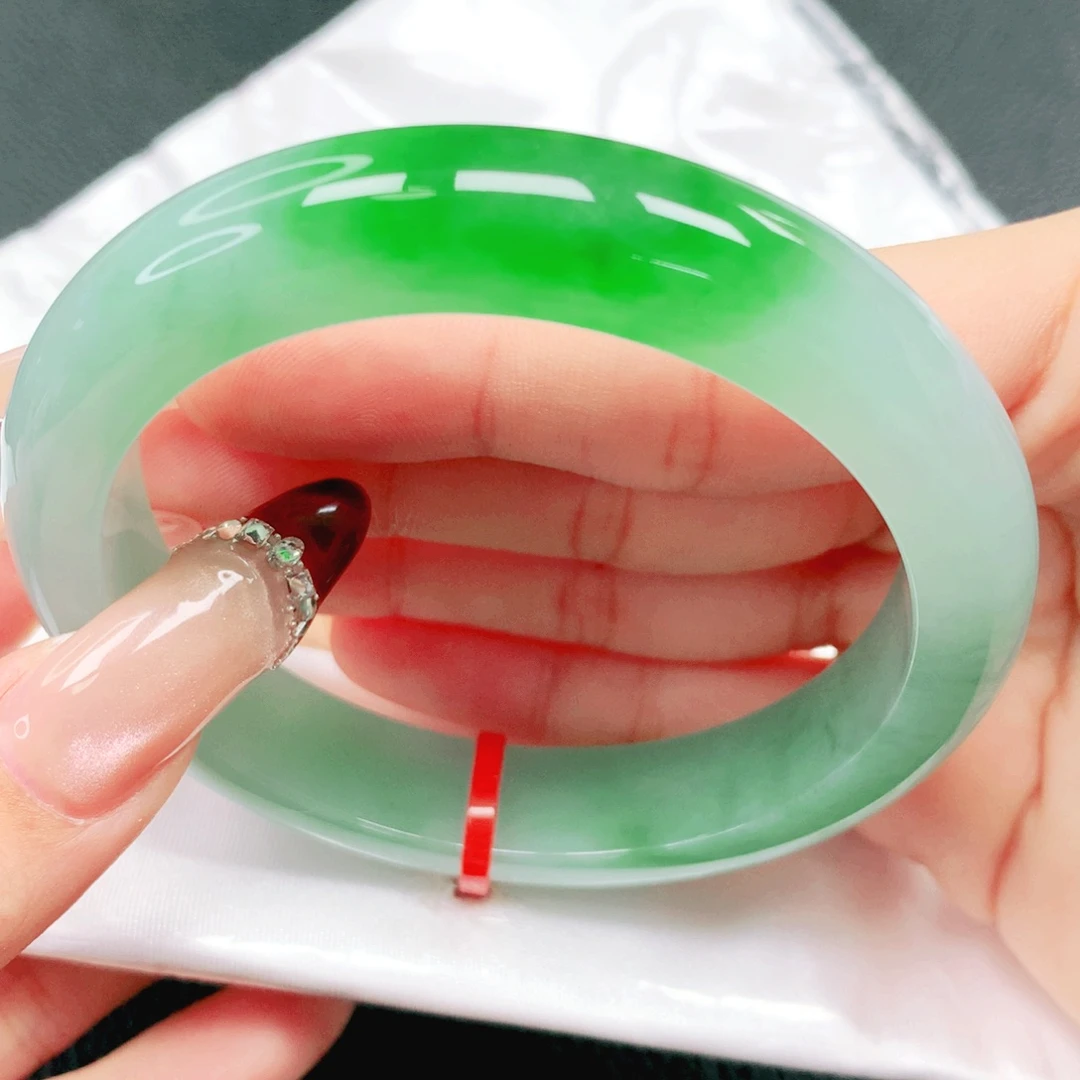 翡翠未镶嵌手镯58