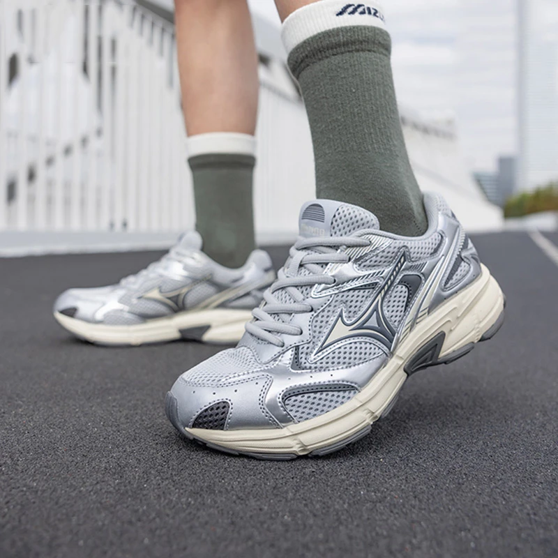 【SPEED 2K】Mizuno美津浓正品流光风冰川灰情侣鞋缓震网面人生跑鞋