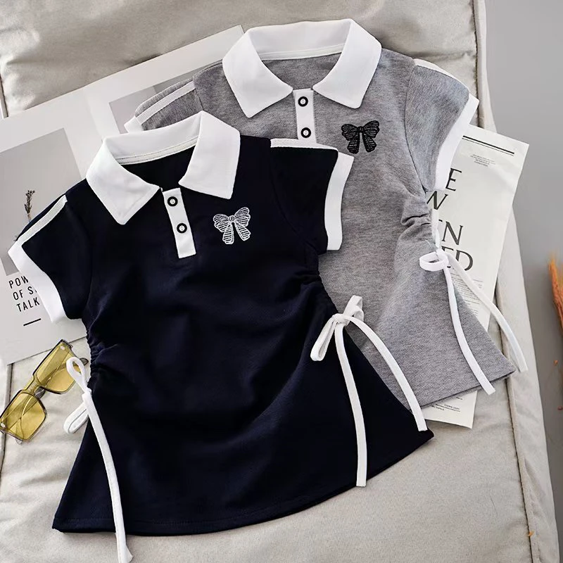 【思晨家】女童洋气POLO连衣裙女宝宝休闲T恤裙洋气时尚