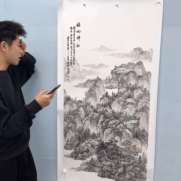 国画宣纸国画纯手绘作品大放漏