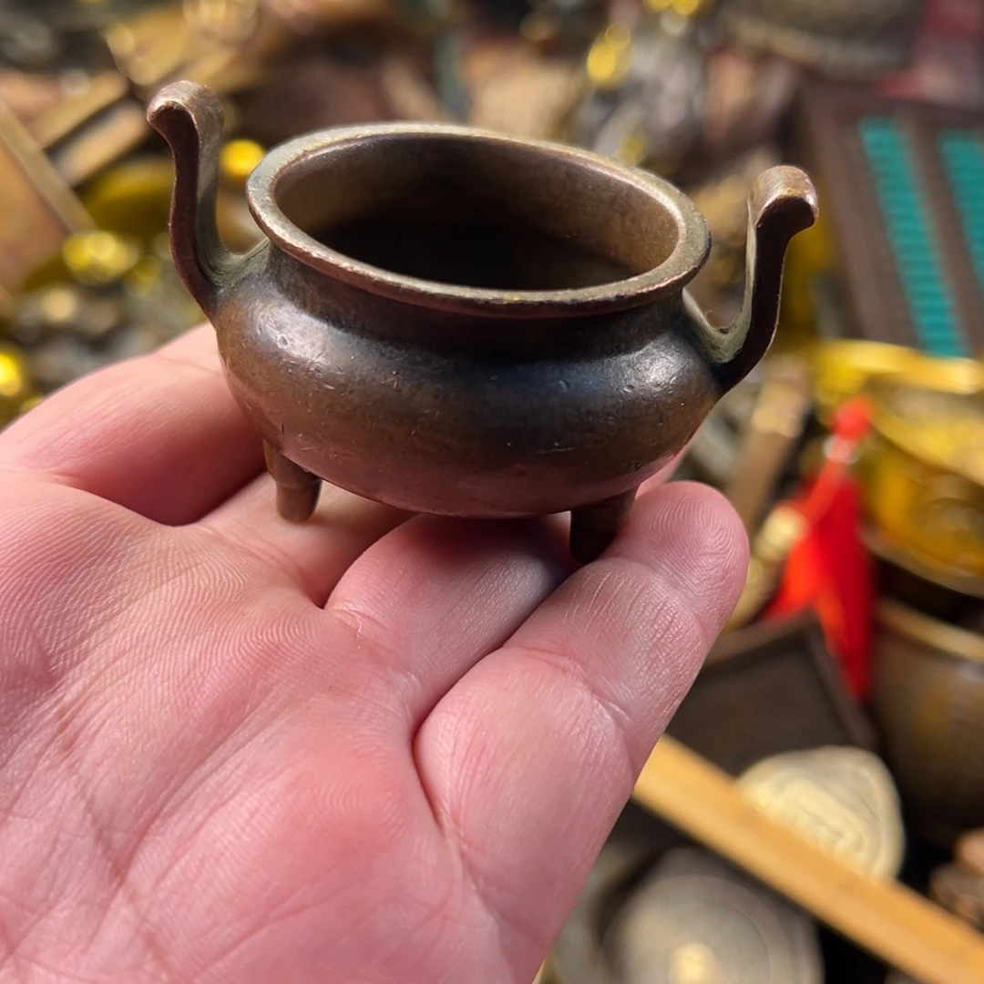 茶壶香炉铜器摆件
