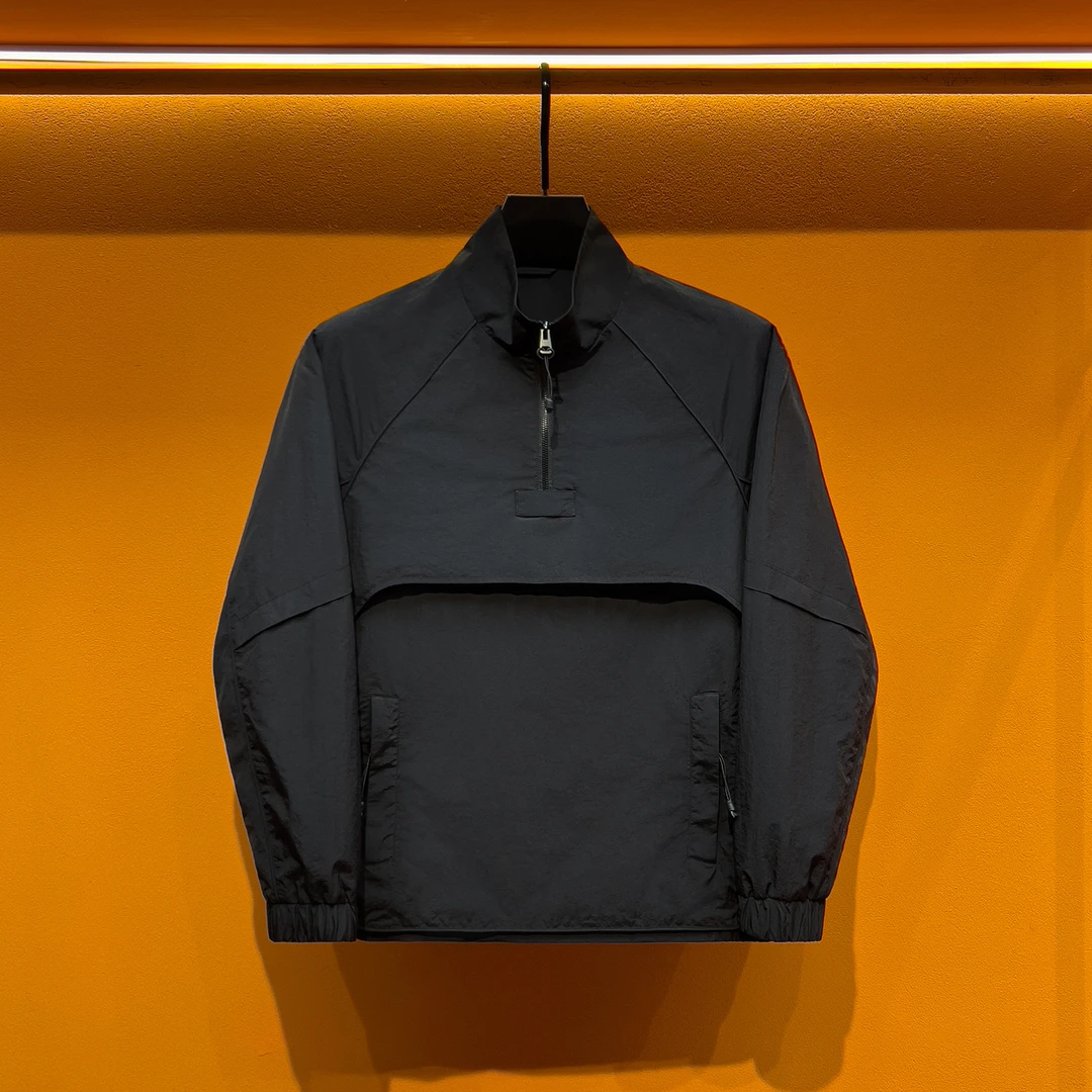 春季休闲百搭立领半拉链卫衣男女夹克潮牌潮流时尚美式外套