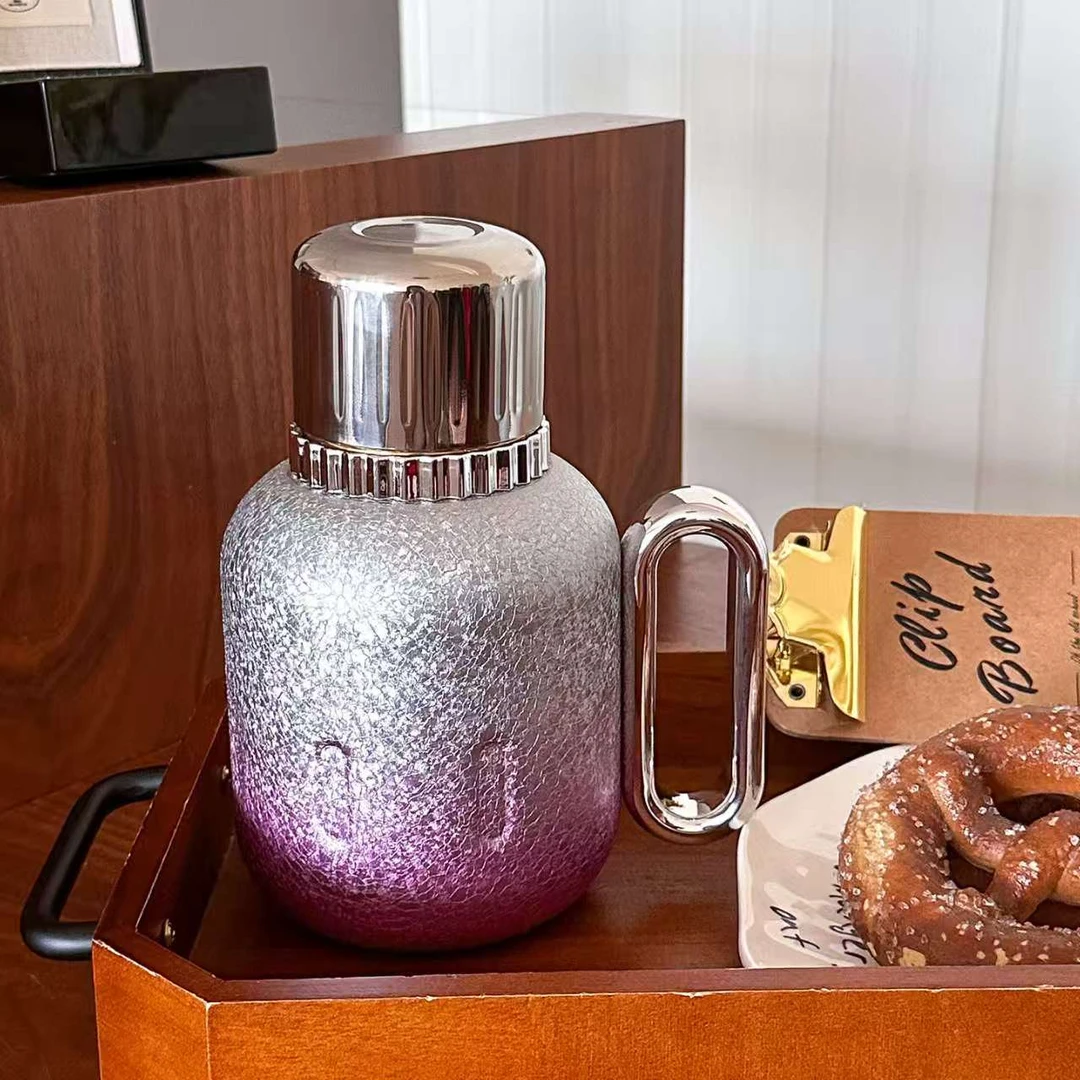 026锤纹水杯抑菌保冷易清洗便携保温保温杯泡茶壶真空