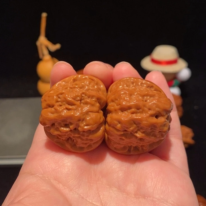 文玩核桃把件36尺蛤蟆头484