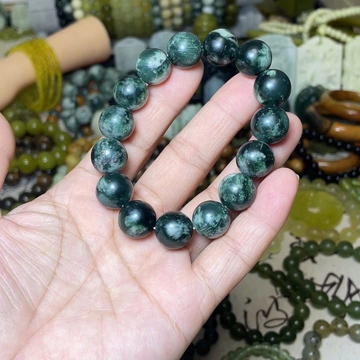 蛇纹石玉未镶嵌手链