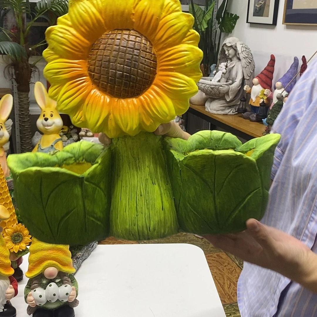 庭院摆件向日葵花盆