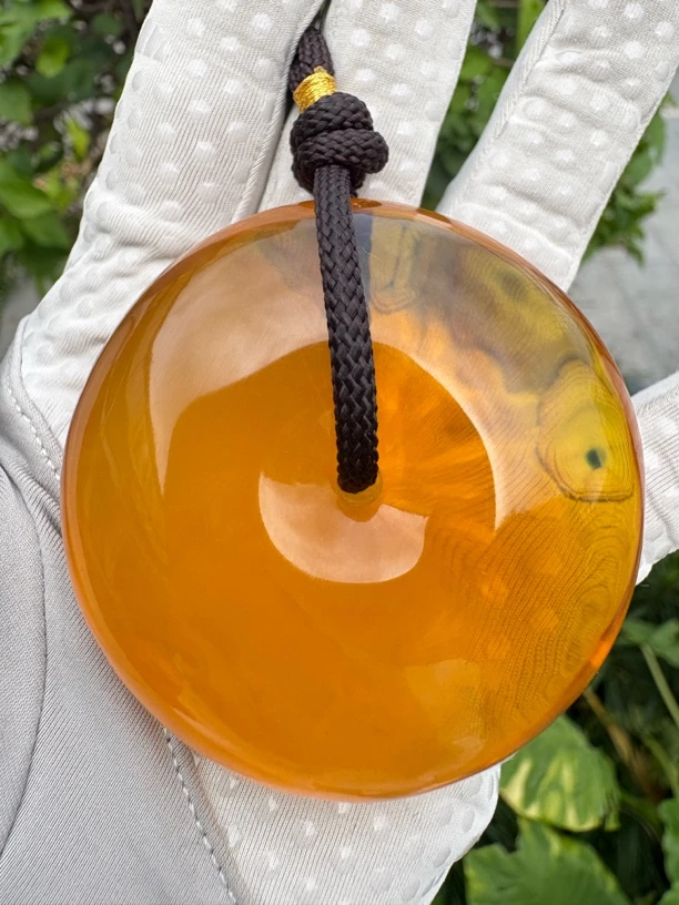 假一赔十，天然琥珀蜜蜡，蜜蜡吊坠，琥珀蜜蜡平安扣，编号26