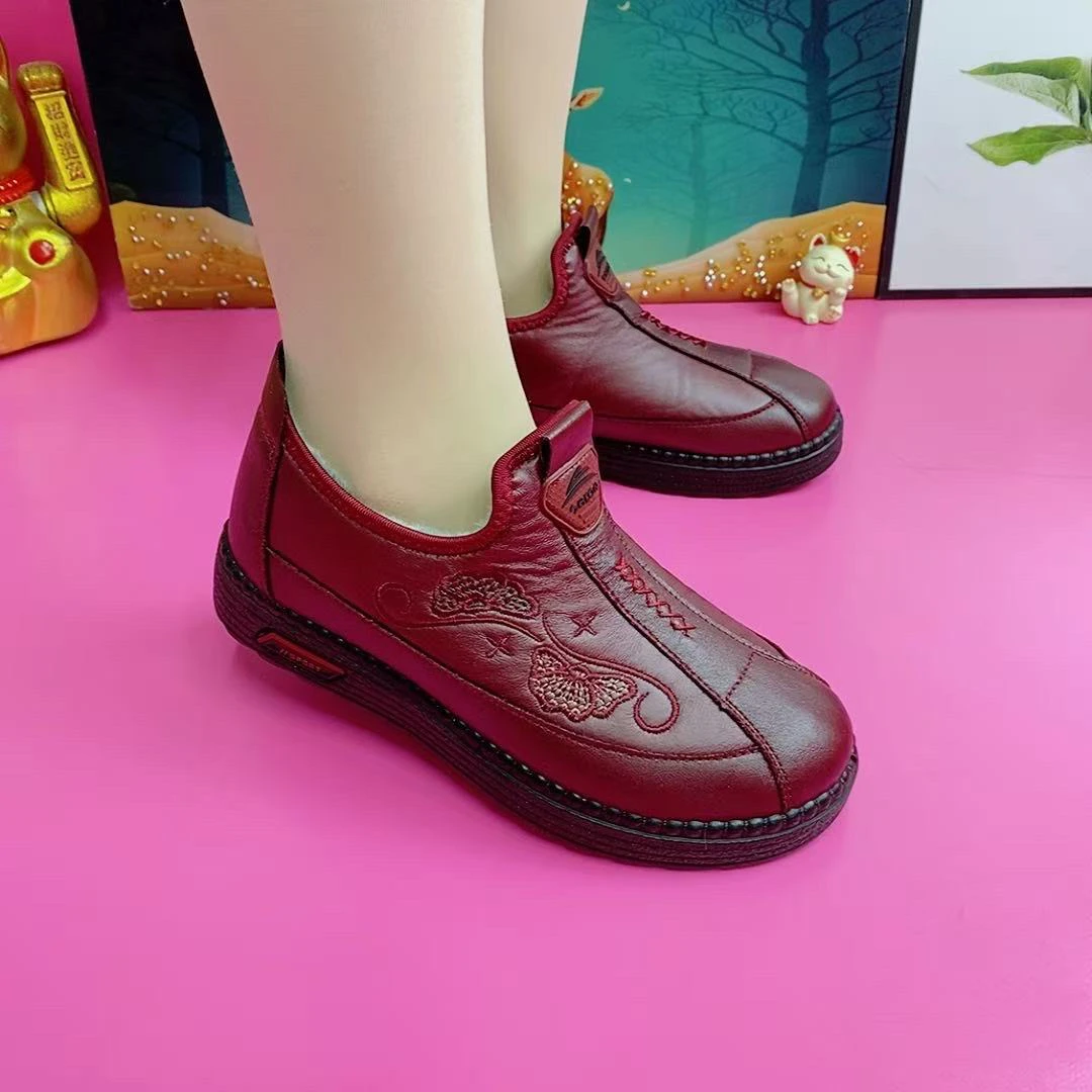 一脚蹬冬季松紧带极简风法式短靴保暖休闲女士软面