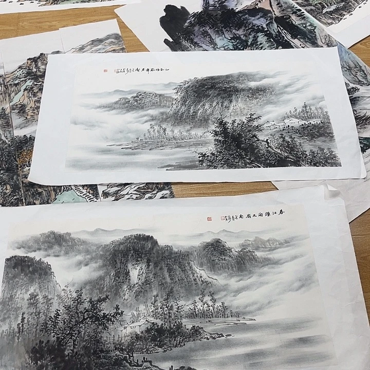 O***E姜奇老师山水作品
