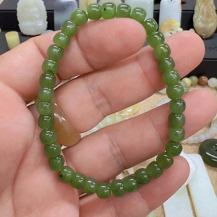 手链未镶嵌和田玉简**木