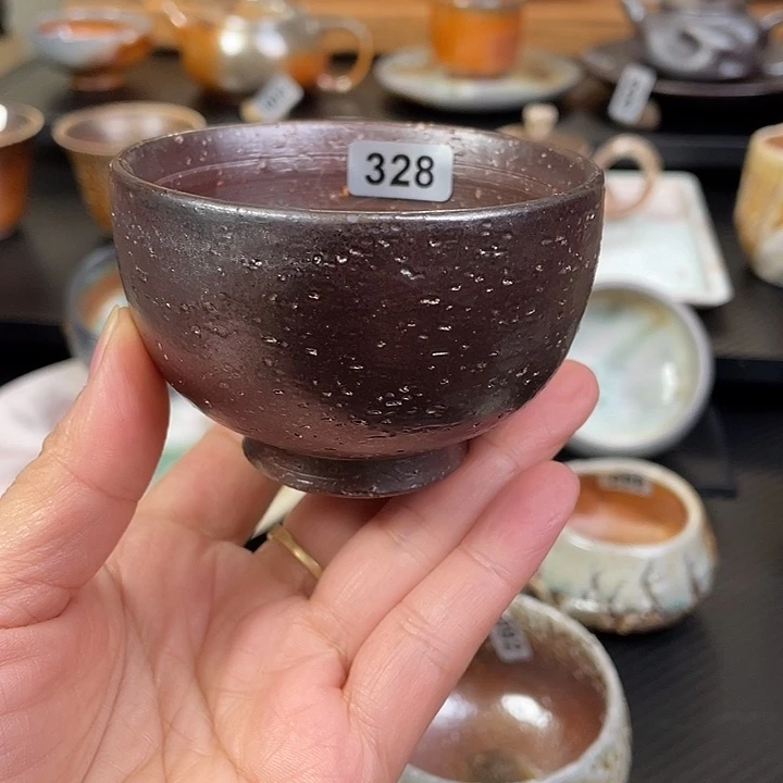 摆件陶陶艺柴烧粗陶主人杯