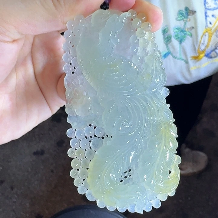 颈饰未镶嵌翡翠凤凰挂件