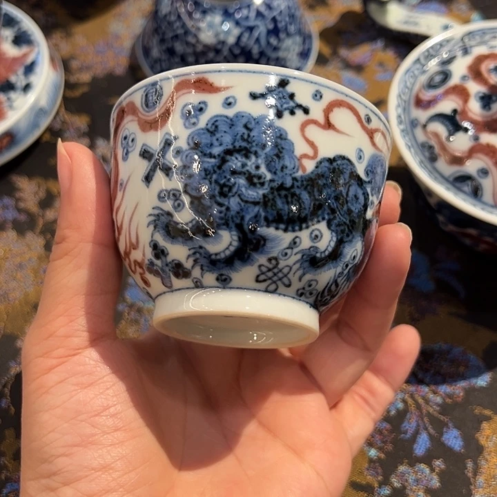 元青拙手仿元青花釉里红