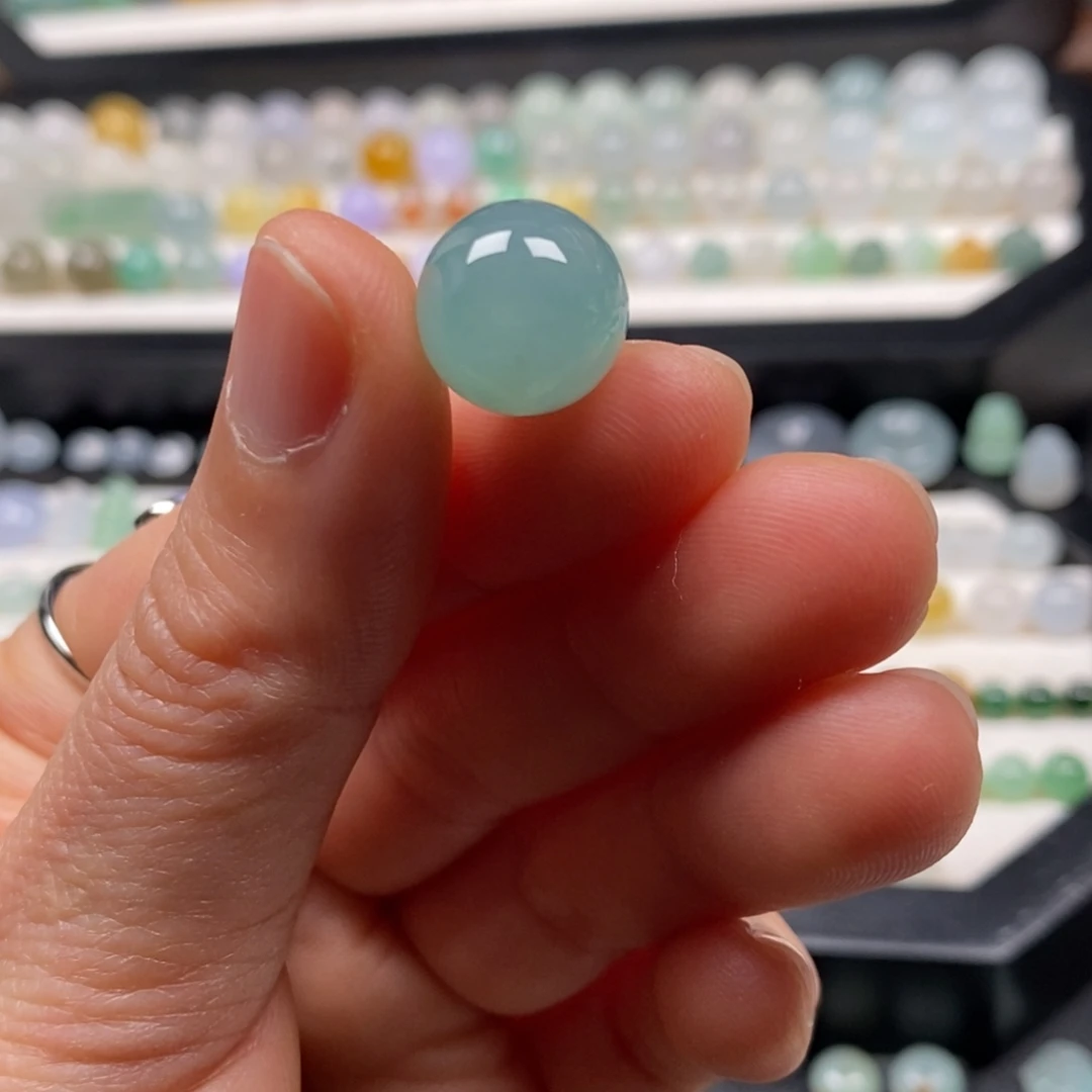 翡翠散珠卡12.4天空蓝