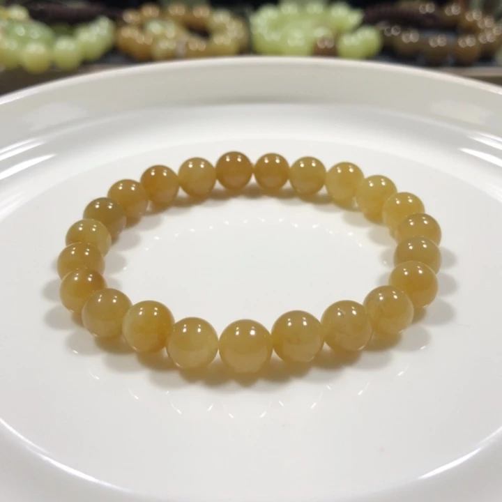 和田玉未镶嵌手链k8