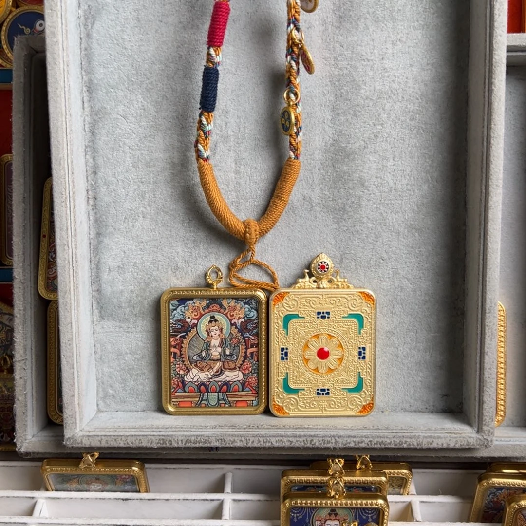 冰***雨吊坠单面 普贤 定制