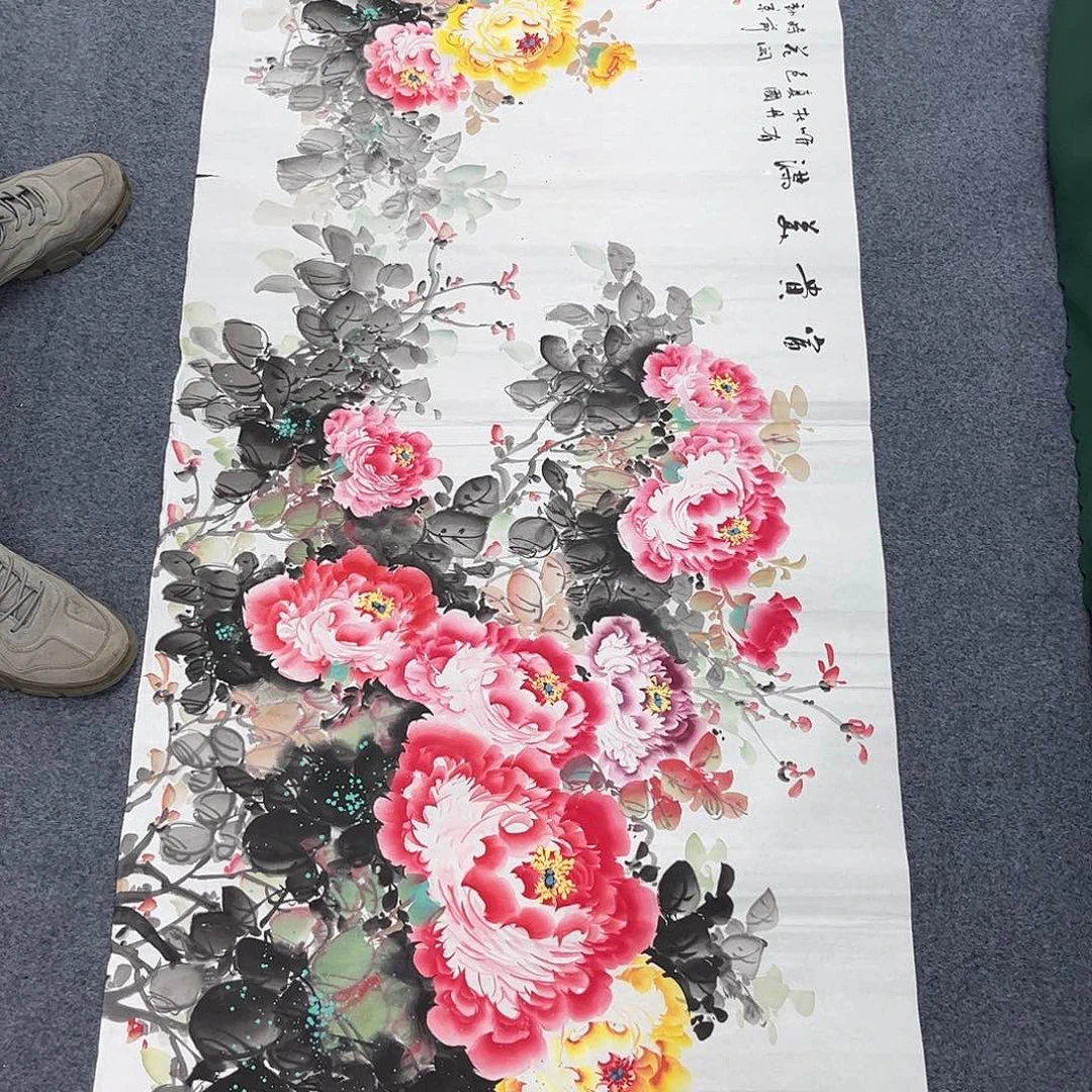 国画纯手绘宣纸国画作品