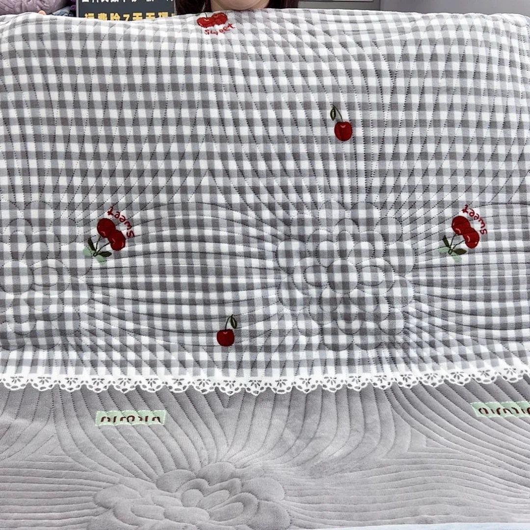 棉棉棉床盖樱桃一个