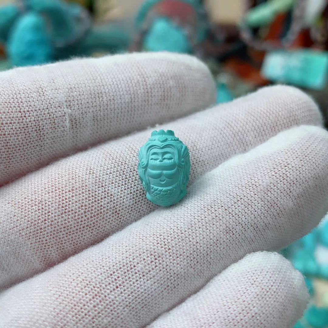 绿松石珠宝奇石未镶嵌