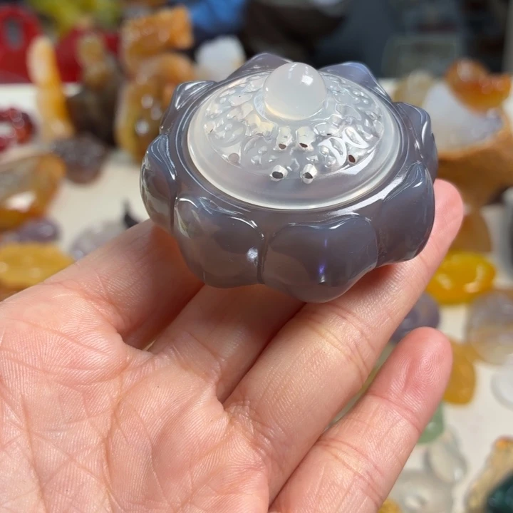 玛瑙/玉髓未镶嵌吊坠(不含链)