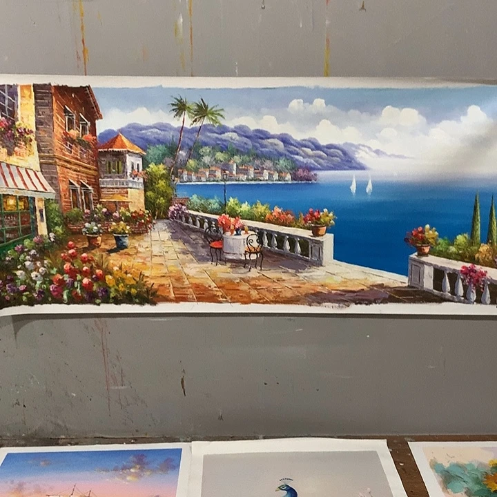 油画70*180手绘油画