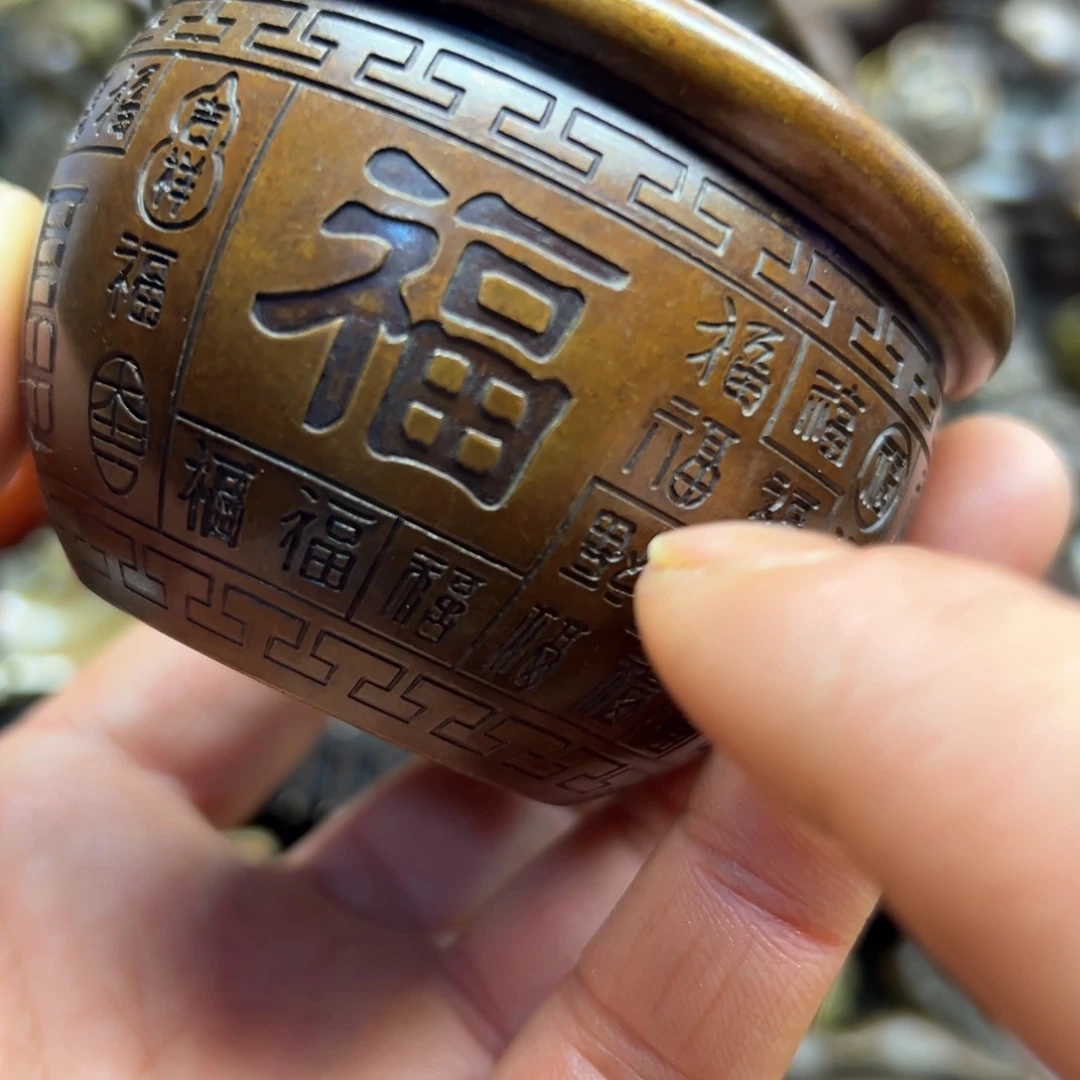 铜摆件欢迎欢迎你