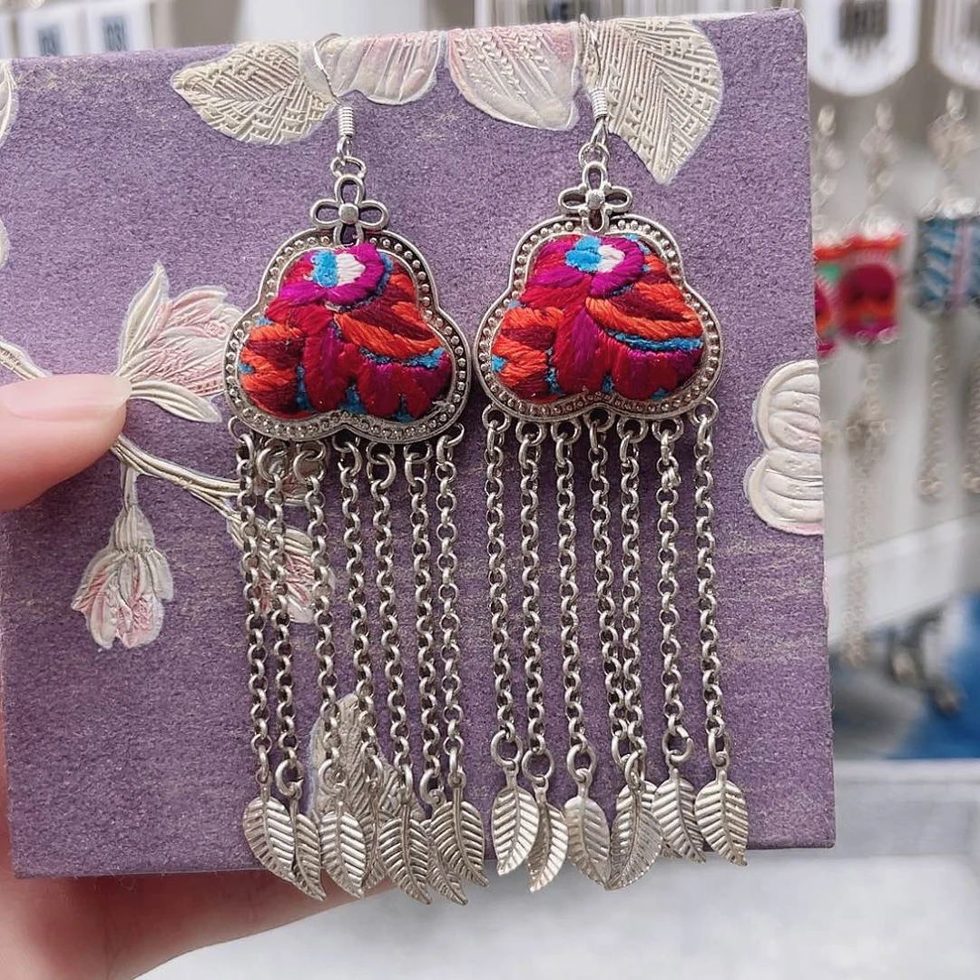 核桃手串/手链苗绣耳环