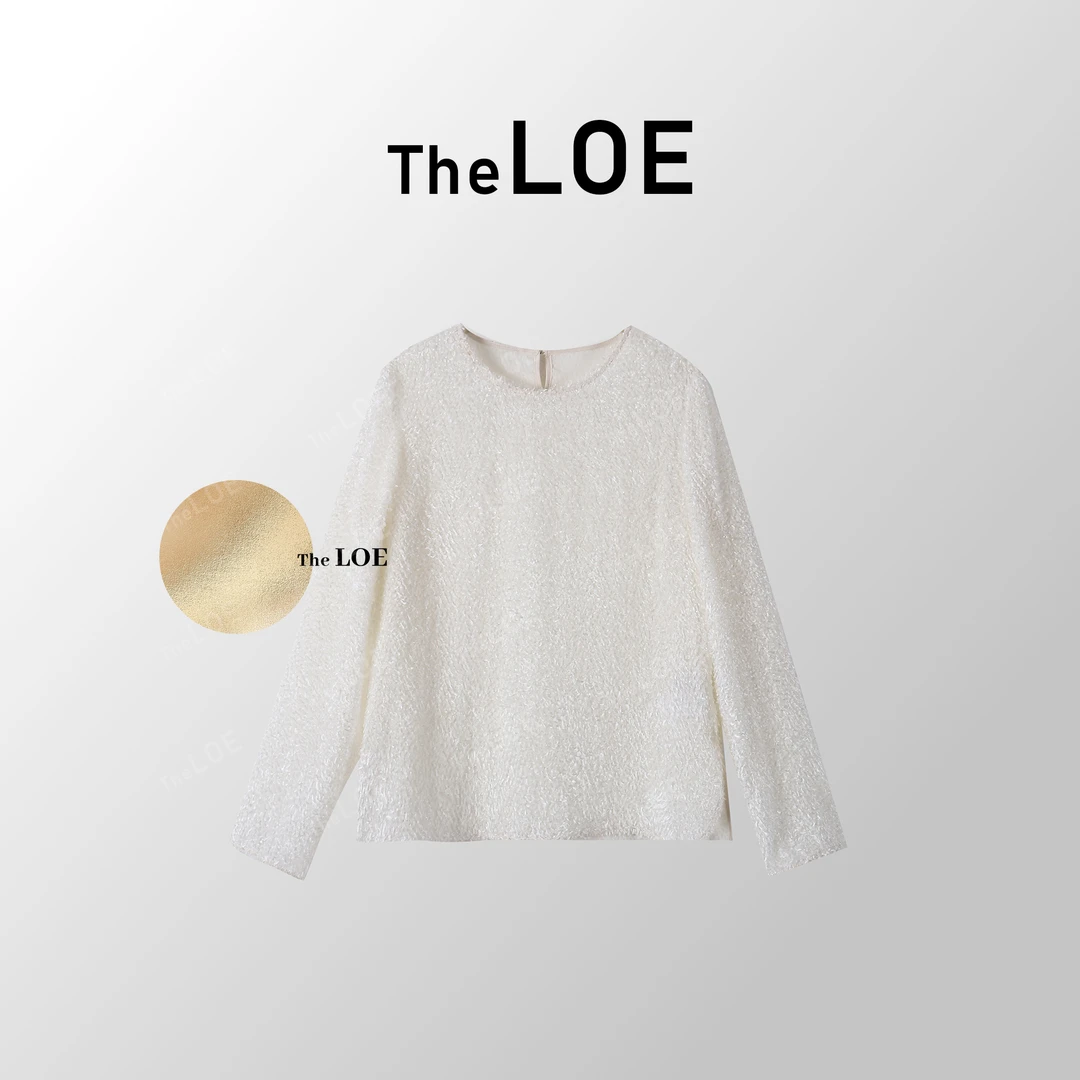 TheLOE/【真丝淡颜】早春气质百搭真丝小众设计感上衣#02.12C-G3609