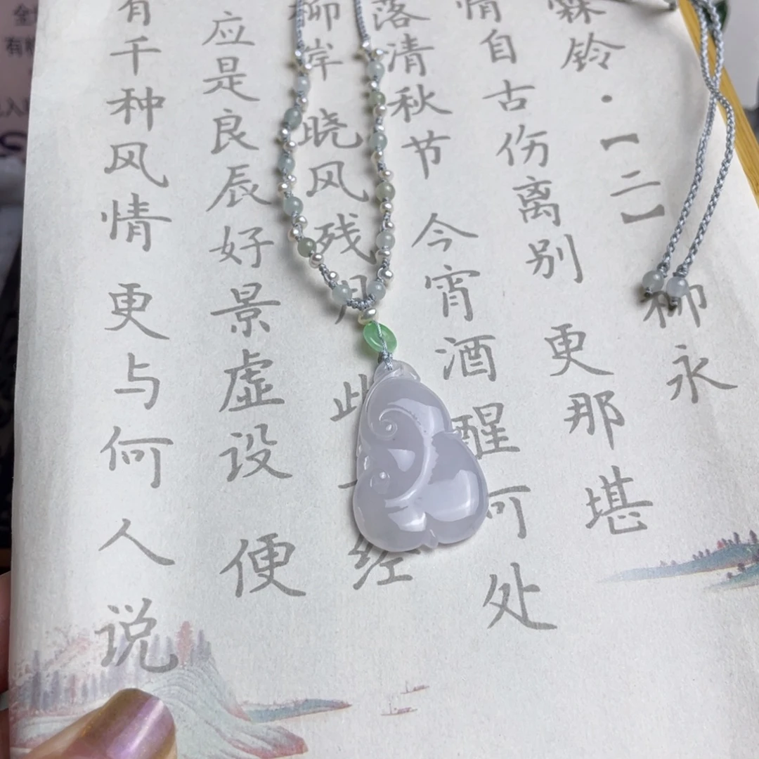颈饰未镶嵌翡翠设计款如意项链
