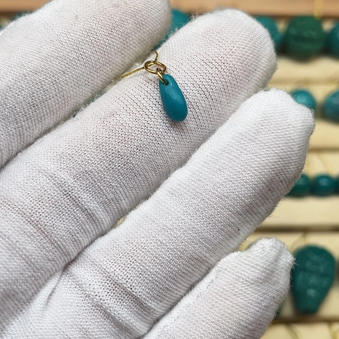 绿松石18K金镶嵌珠宝奇石AA919